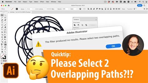 Quick Tip: How To Solve »Please Select 2 Overlapping Paths« Error.